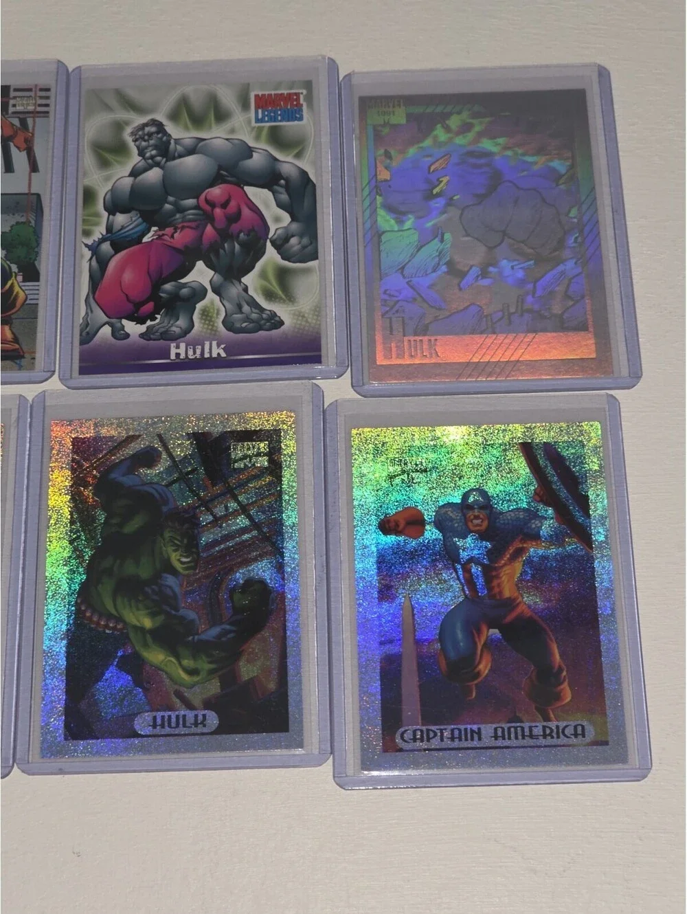 Various Marvel AVENGERS Trading Card Inserts - Captain America Hulk Falcon Patch